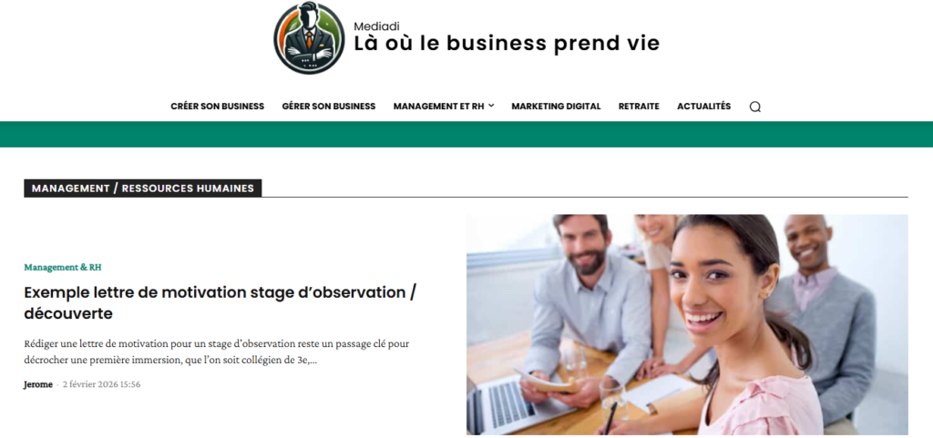 Mediadi Business : solutions digitales pour développer et structurer votre entreprise