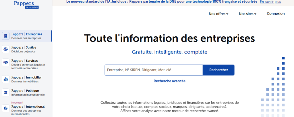 Pappers societe: accès gratuit aux informations légales et financières des entreprises en France