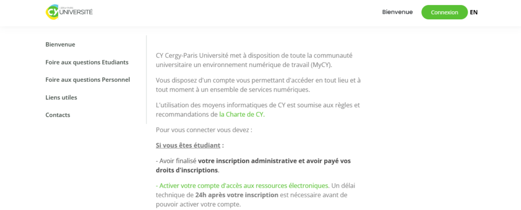 CYU ENT : accès, connexion et optimisation de votre espace numérique de travail