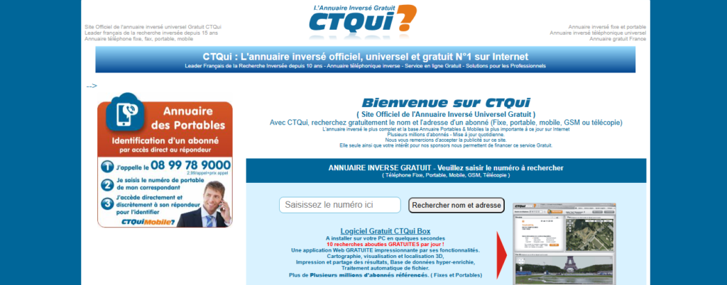 CTqui gratuit : identifier un numéro inconnu rapidement