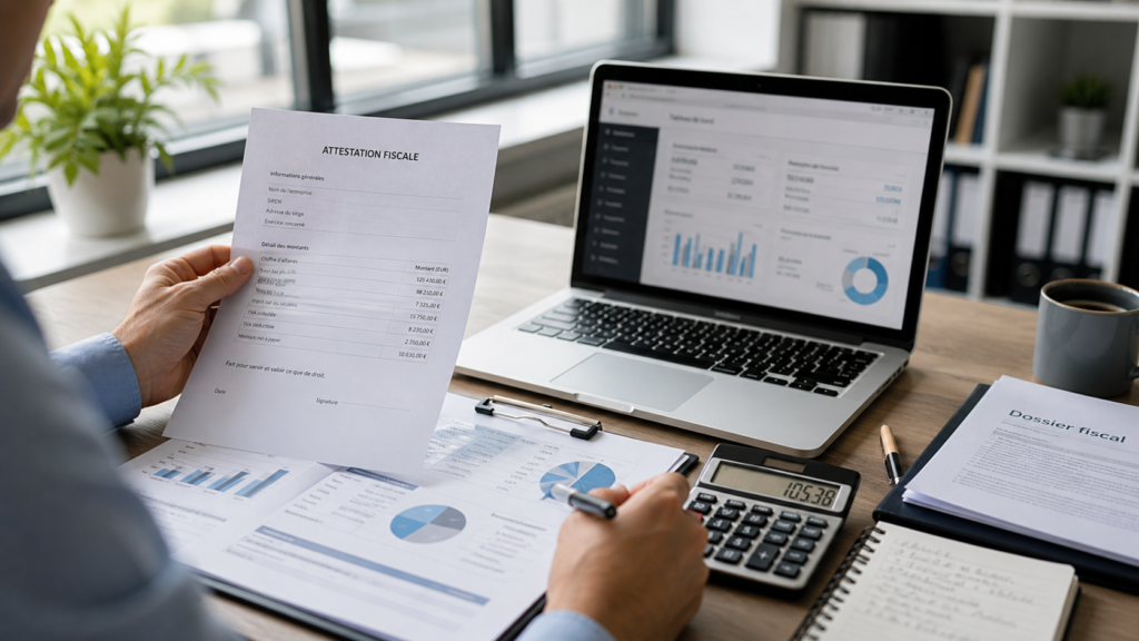 Attestation fiscale entreprise : utilité, obtention et impacts concrets Attestation fiscale entreprise : utilité, obtention et impacts concrets